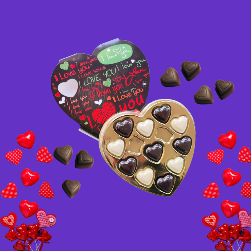 Foodcloud: White & Dark Valentine's Chocolate Box Foodcloud: White & Dark Valentine's Chocolate Box