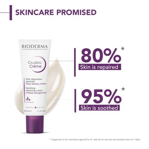 Bioderma: Cicabio creme repairing soothing cream irritated damaged skin baby children adult 40ml