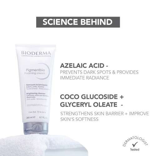 Bioderma: Pigmentbio Foaming Cream Brightening Exfoliating Cleanser For Face, 200 ml
