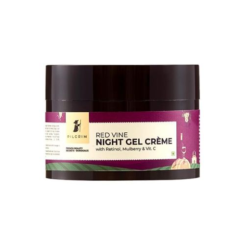 Pilgrim: Mini- Red Vine Night Gel Crème With Retinol, Mulberry & Vit. C ( 5 Gm ) ( Mini / Small Pack / Sample )