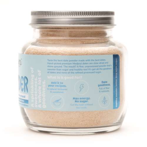 Flyberry Gourmet: Medjoul Date Powder, 180g | 100% Natural Sweetner | Vegan & Keto