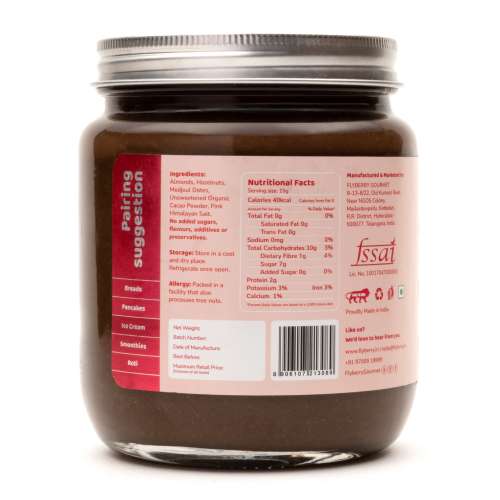 Flyberry Gourmet: Choco Hazelnut Spread, 500g | Sugarfree | Vegan | Keto & Diabetes Friendly