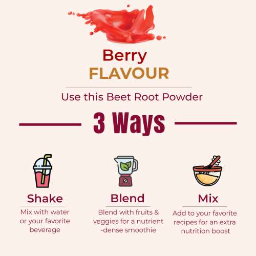 Rooted Active Naturals: Power Beets ( 250 g) - Organic Beet root powder with L arginine, L Carnitine, BCAA, Reservatrol & Stevia | Heart, Endurance, Nitric oxide booster |