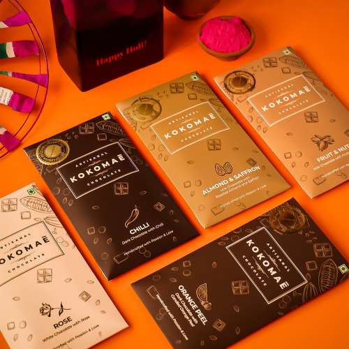Kokomae: Colorful Delights: Holi Belgian Chocolate Extravaganza