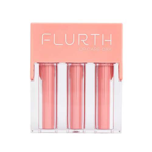 Flurth: 3-in-1 Korean Lip Moisturizing Trio - Day  I Vegan & Clean Ingredients I Lip Balm, Tinted Lip Balm & Lip Oil