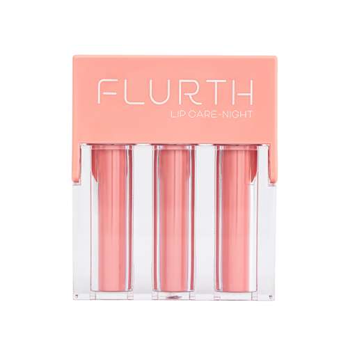 Flurth: 3-in-1 Korean Lip Moisturizing Trio - Night I Vegan & Clean Ingredients I Lip Balm, Lip Peel & Lip Mask