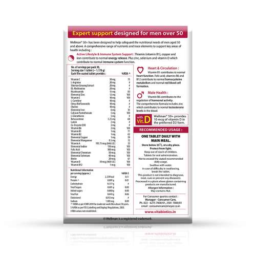 Wellwoman: 50+ Multivitamins For Women| Vegetarian 30 Tablets