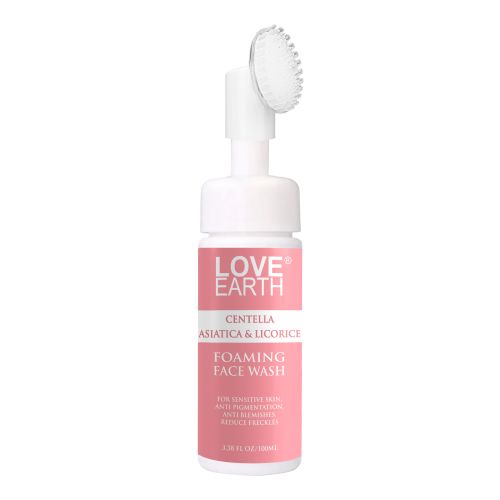 Love Earth: Centella Asiatica & Licorice Foaming Face Wash White