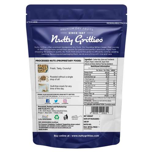 Nutty Gritties: Southern Pepper Cashew Nuts - 200g