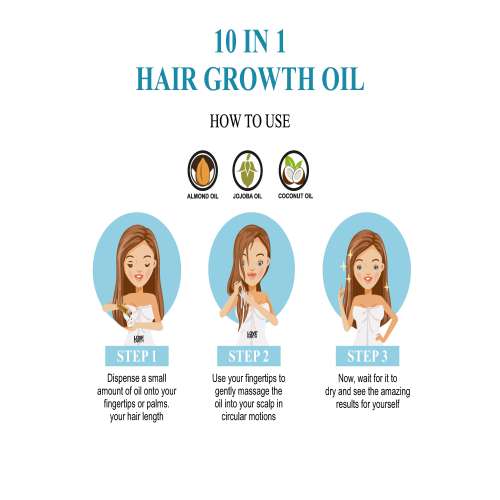 Love Earth: 10 In 1 Hair Growth Oil Yellow