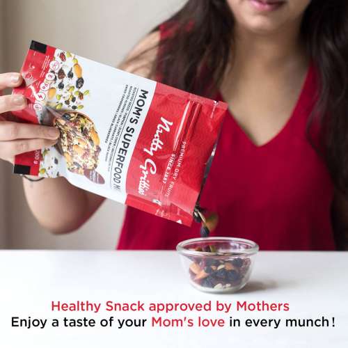 Nutty Gritties: Mom's Superfood Mix, Roasted Seeds, Berries and Nuts Mix - 200g