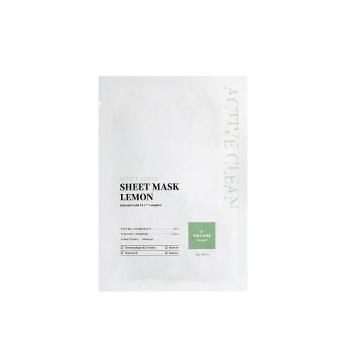 Village11 Factory: Active Clean Sheet Mask Lemon  23gm