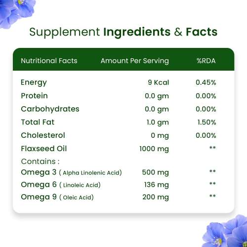 Vlado's Himalayan Organics: Omega 3 6 9 Vegan Natural Nutrition Supplement for Muscle, Bone , Heart & Skin - 60 Capsules