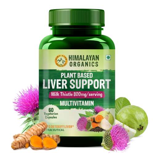 Vlado's Himalayan Organics: Plant Based Liver Support with Milk Thistle- 60 Veg Capsules