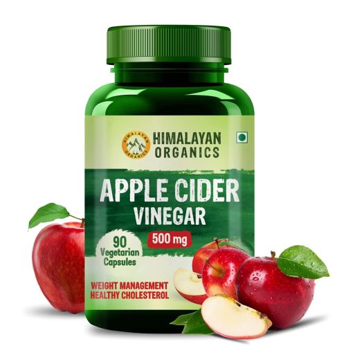 Vlado's Himalayan Organics: Apple Cider Vinegar Supplement for Body Detoxification & Supports Digestive Health - 90 Veg Capsules