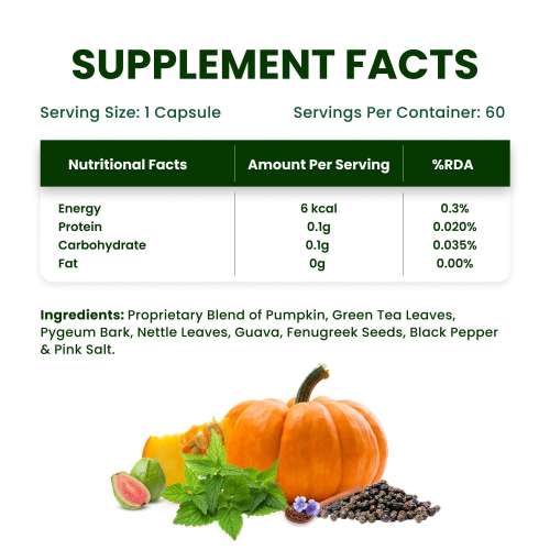 Vlado's Himalayan Organics: Plant Based DHT Blocker | Nettle Extract | 60 Veg Capsules