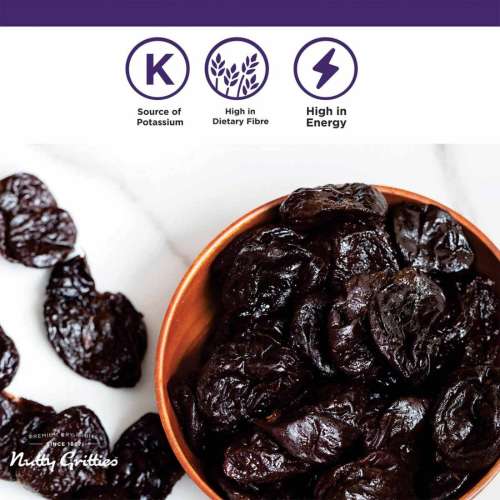 Nutty Gritties: California Pitted Prunes, Dried Fruit Plums - 400g (2 Pack of 200g each)