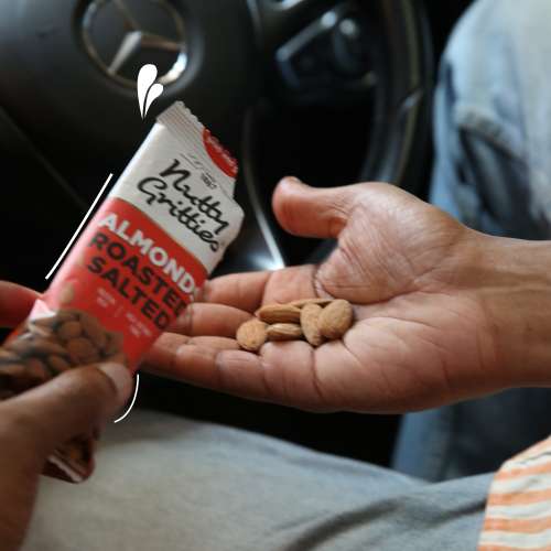 Nutty Gritties: California Almonds Roasted, Lightly Salted (Pack of 6 x 40g Each) - 240g