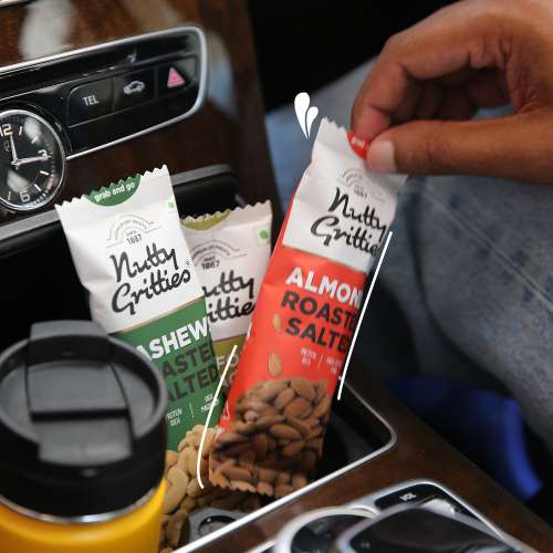 Nutty Gritties: California Almonds Roasted, Lightly Salted (Pack of 6 x 40g Each) - 240g