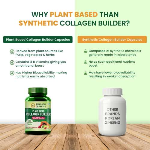 Vlado's Himalayan Organics: Plant Based Collagen Builder for Hair and Skin with Biotin and Vitamin C - 60 Veg Capsules [CLONE]