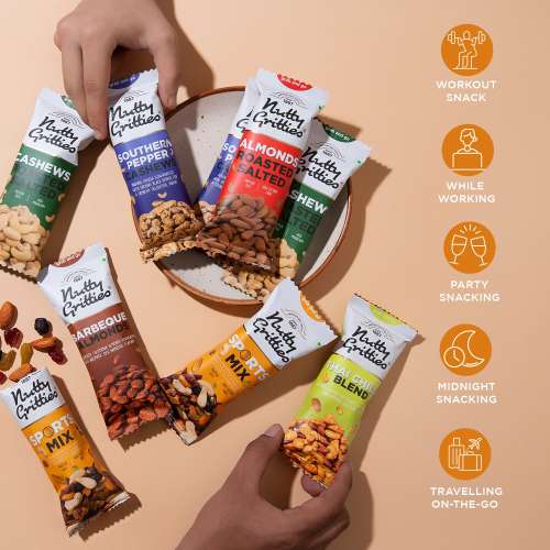 Nutty Gritties: Sports Mix (Pack of 6 x 40g each) - 240g