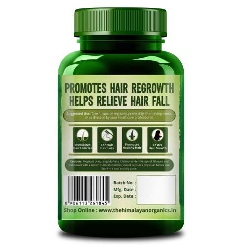 Vlado's Himalayan Organics: Plant Based DHT Blocker | Nettle Extract | 60 Veg Capsules