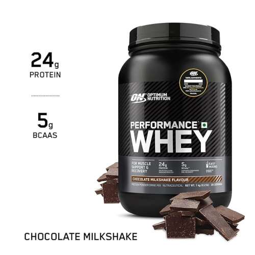 Optimum Nutrition: Performance Whey Protein Powder 1kg - Chocolate Milkshake