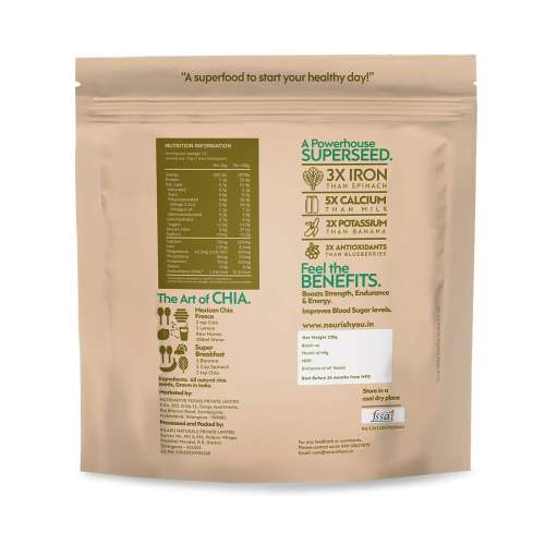 Nourish You: White Chia Seeds 500G