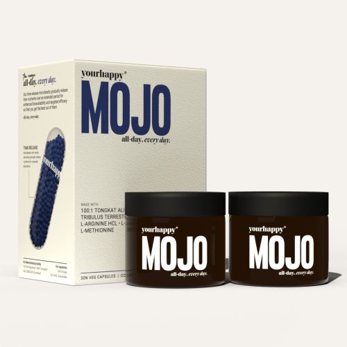 YourHappyLife: MOJO Testo Boost Supplement for Men with Tongkat Ali, L-Arginine & Tribulus (Pack of 60 Capsules)