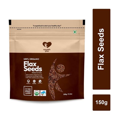 Nourish You: Organic Raw Flax Seeds 150G
