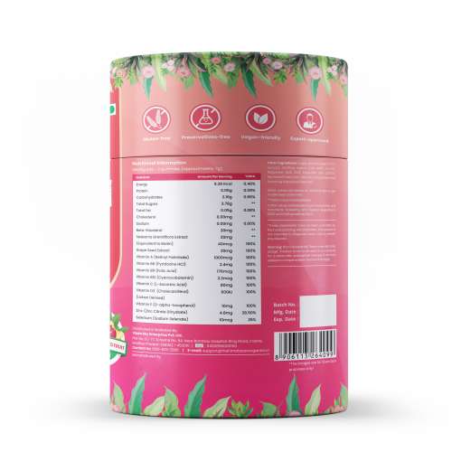 Vlado's Himalayan Organics: Hair & Skin Gummies 40 mcg Biotin For Hair Growth & Glowing Skin (30 Gummies)