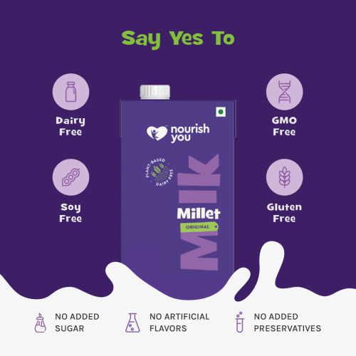 Nourish You: Plant Based Millet Milk Original 200Ml ( Pack Of 12)