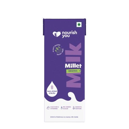 Nourish You: Plant Based Millet Milk Original 200Ml ( Pack Of 12)