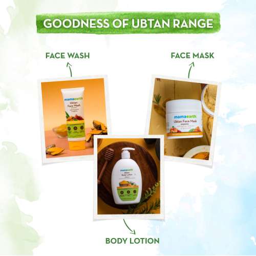 Mamaearth: Ubtan Face Wash With Turmeric & Saffron For Tan Removal -  100ml