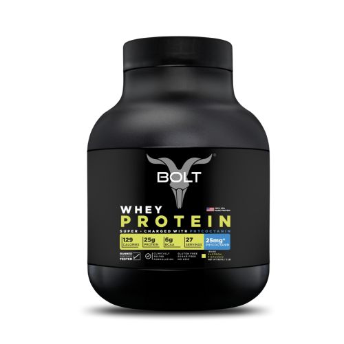 Bolt Nutrition: Nutrition 100% Whey Protein Powder | With Superfood PHYCOCYANIN |2LB/907gm (27 Servings) | Saffron Pistachio
