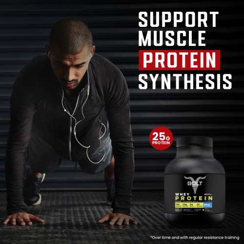 Bolt Nutrition: Nutrition 100% Whey Protein Powder | With Superfood PHYCOCYANIN |2LB/907gm (27 Servings) | Saffron Pistachio