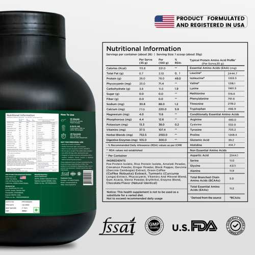 Bolt Nutrition: Biozyme Plant Protein |Complete Amino Acid Profile for muscle Support and Recovery | 2Lb/32oz, 26 Servings | Piedmont Chocolate