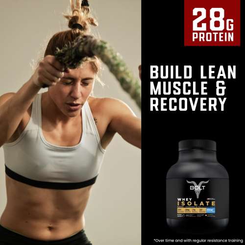 Bolt Nutrition: Nutrition 100% Whey Isolate Protein Powder | With Superfood PHYCOCYANIN |2LB/907gm (27 Servings) | Piedmont Chocolate