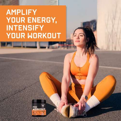 Bolt Nutrition: Pre Workout Supplement With Caffeine, Citrulline Malate, B-Alanine, Taurine | For Explosive Energy, Pump & Focus |Blueberry Blast