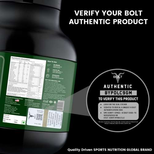 Bolt Nutrition: Biozyme Plant Protein |Complete Amino Acid Profile for muscle Support and Recovery | 2Lb/32oz, 26 Servings | Madagascar Vanilla