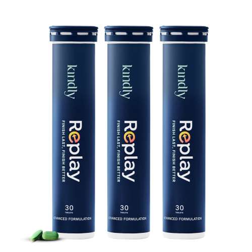Kindly Health: Replay Testo Supplements |Ginkgo Biloba For Men Ayurvedic 100% Natural | Niacinamide | Muira Puama& Momordica | Charge up your performance | 90 Tablets, Pack of 3