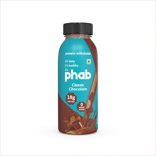 Phab: Protein Milkshake Classic Chocolate - Pack of 6 x 200ml