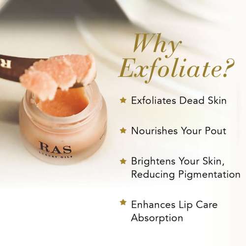 RAS Luxury Oils: Lush Lips Conditioning & Brightening Lip Scrub - 8ml