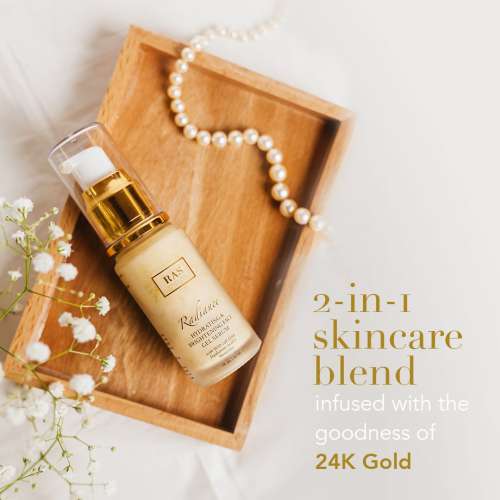 RAS Luxury Oils: Radiance 24K Gold Brightening & Hydrating Face Gel Serum - 30ml