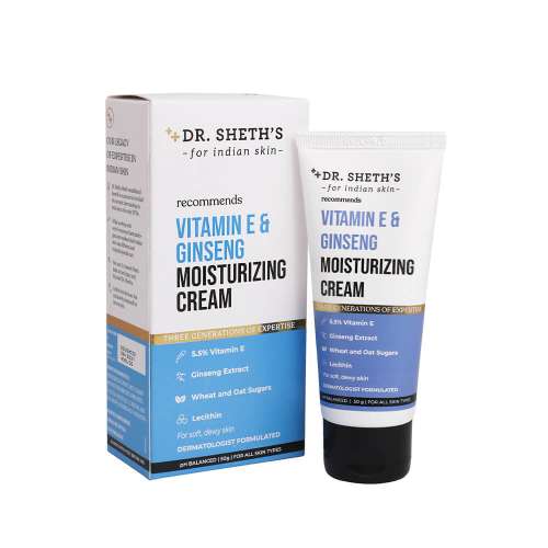 Dr. Sheth's: Vitamin E & Ginseng Moisturizing Cream - 50gm