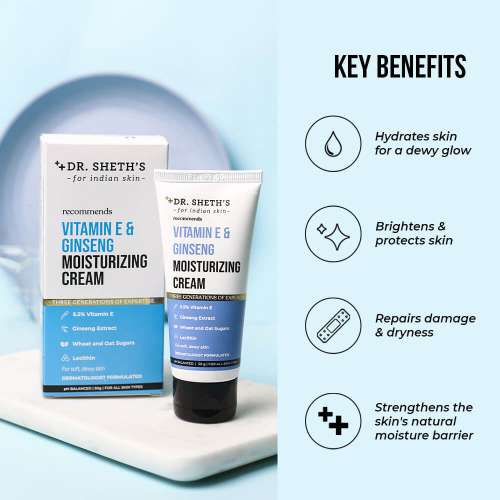 Dr. Sheth's: Vitamin E & Ginseng Moisturizing Cream - 50gm
