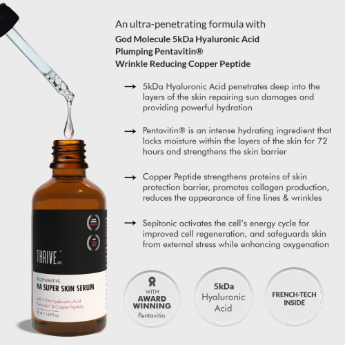 Thriveco: 5Kda Hyaluronic Acid Super Skin Serum - 50 ml