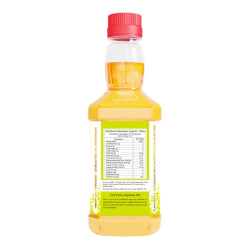 Indic Wisdom: Wood Pressed White Sesame Oil 200 ml (Cold Pressed White Sesame Oil - Extracted on Wooden Churner)