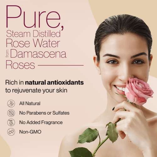 SETU: Organic Rose Water/Gulab Jal Spray -100 ML(Pack of 2) |Premium Face Mist, Toner for Brighter and Hydrated Skin |Oil-Control & Makeup remover| Zero alcochol, Paraben free and No artificial flavor