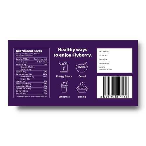 Flyberry Gourmet: Mini Medjoul/Medjool Dates (Khajoor/Khajur) 125g | 100% Natural | Rich in Calcium, Iron and Potassium | Instant Energy